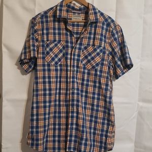Craghoppers Jamieson short sleeved checked button down tee size medium